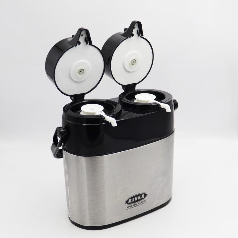 فلاسک ریور مدل دوقلو YP-ESTIL-8604 گنجایش 1 لیتر
