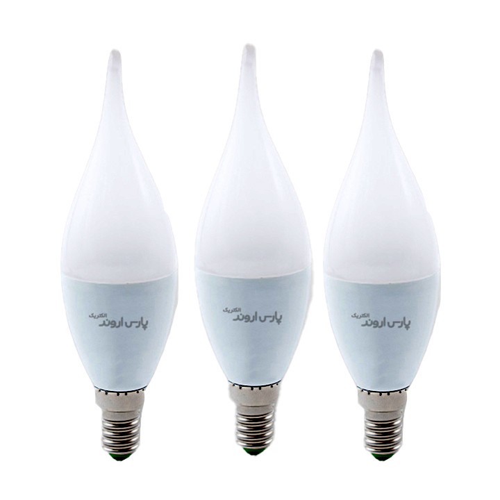 لامپ 7 وات پارس اروند الکتریک مدل اشکی پایه E14 بسته 10 عددی