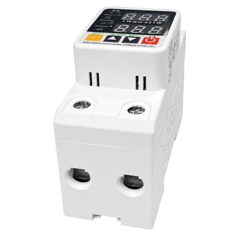 محافظ ولتاژ و جریان تک فاز دقیق نور مدل LWGQ-63TW