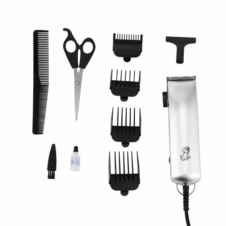 ست ماشین اصلاح و قیچی مو حیوانات خانگی وایکیل مدل WL-501 ۴ عددی