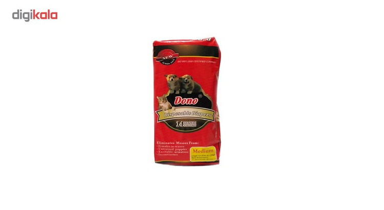 پوشک بهداشتی حیوانات خانگی دونو مدل 08 بسته 14عددی سایز M