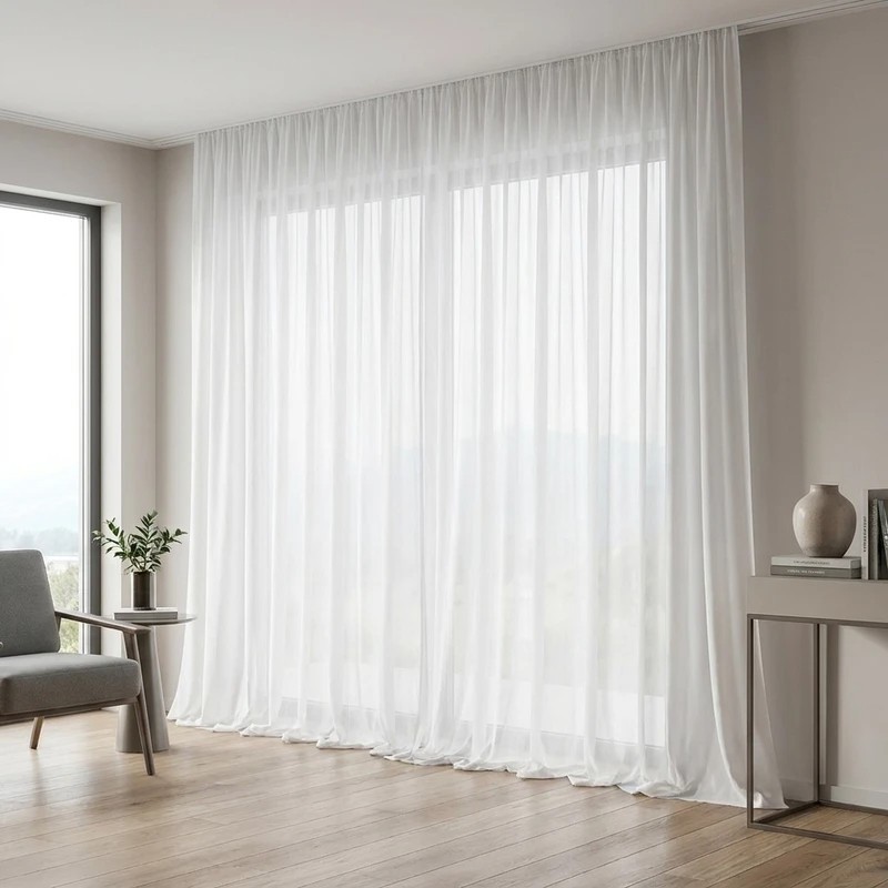 پرده مدل آستر ساده طرح فلامنت سایز 500270 سانتی متر