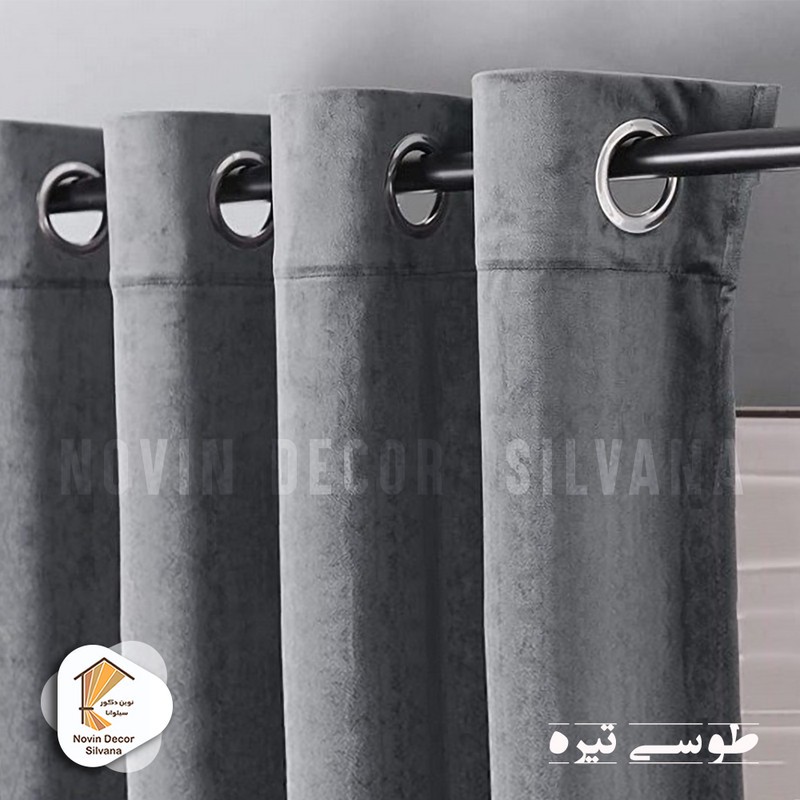 پرده نوین دکور سیلوانا مدل مخمل کالیفرنیا 28 سایز 280x140 سانتیمتر