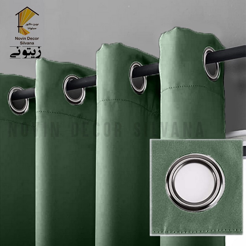 پرده نوین دکور سیلوانا مدل کتان کد 230 1 سایز 230 140 سانتی متر