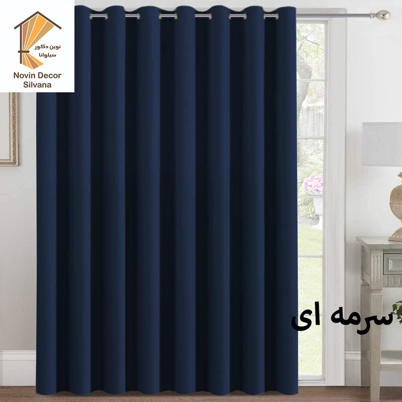 پرده نوین دکور سیلوانا مدل کتان 3 سایز 300x280 سانتیمتر