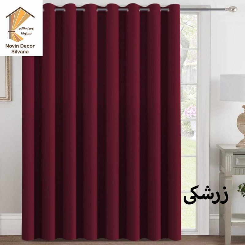 پرده نوین دکور سیلوانا مدل کتان 3 سایز 300x280 سانتیمتر
