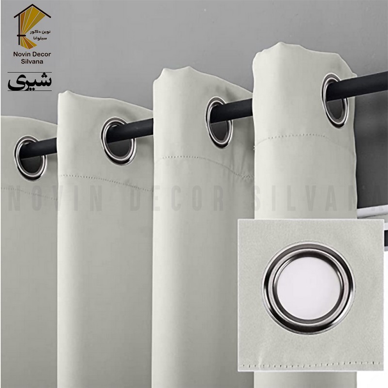 پرده نوین دکور سیلوانا مدل کتان کد 230 1 سایز 230 140 سانتی متر