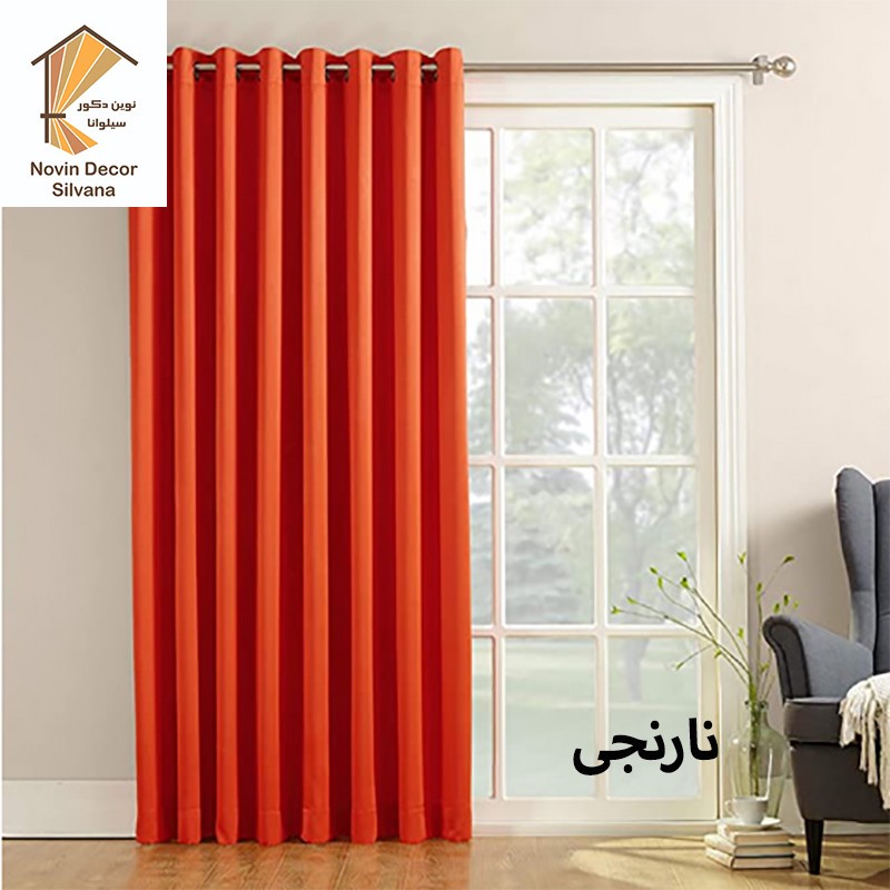پرده نوین دکور سیلوانا مدل کتان 3 سایز 300x280 سانتیمتر