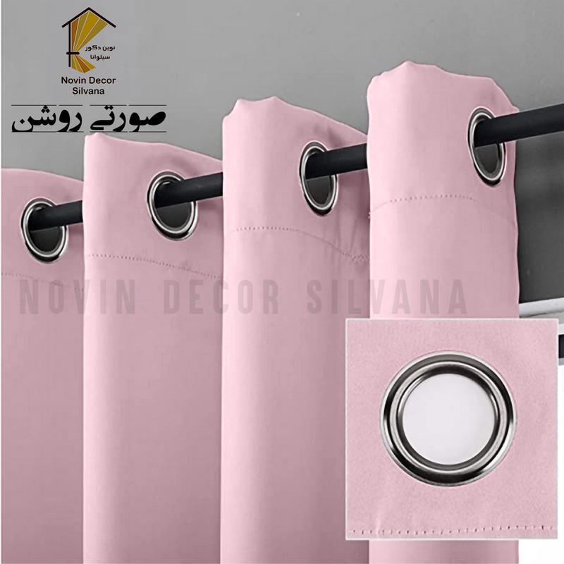 پرده نوین دکور سیلوانا مدل کتان کد 230 1 سایز 230 140 سانتی متر