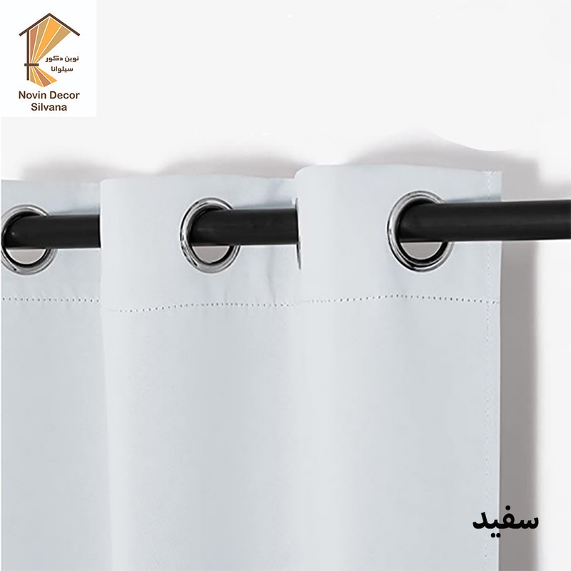 پرده پانچ نوین دکور سیلوانا مدل کتان 1_28 سایز 280x140 سانتیمتر