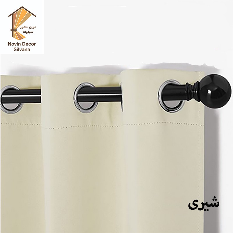 پرده پانچ نوین دکور سیلوانا مدل کتان 1_28 سایز 280x140 سانتیمتر