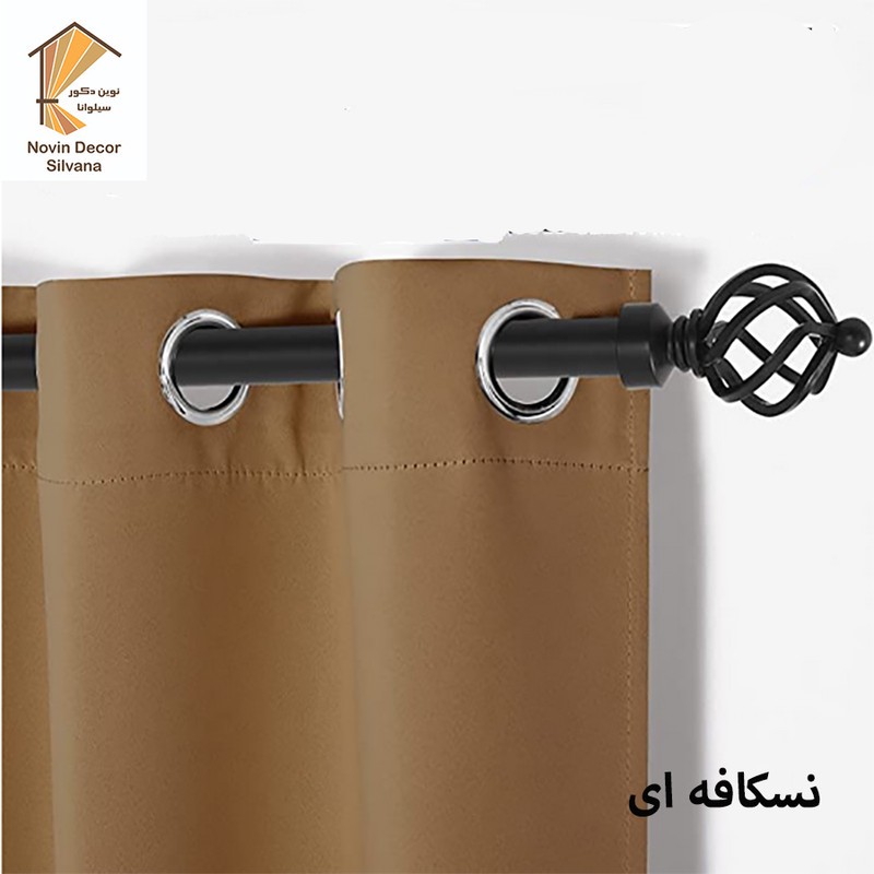 پرده پانچ نوین دکور سیلوانا مدل کتان 1_28 سایز 280x140 سانتیمتر