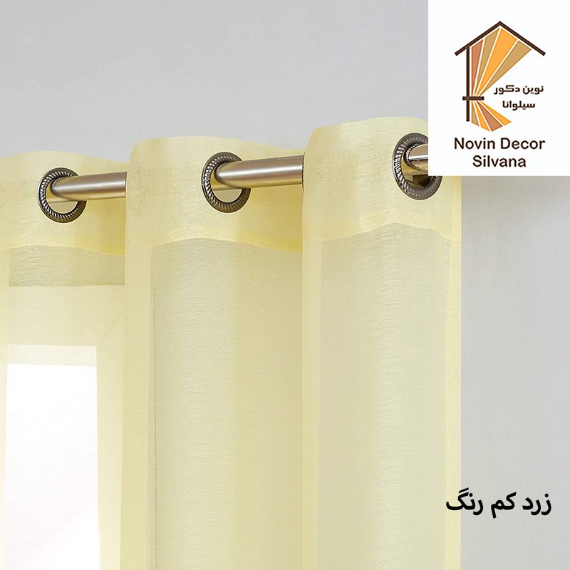 پرده پانچ نوین دکور سیلوانا مدل حریر 3 سایز 280x300 سانتیمتر