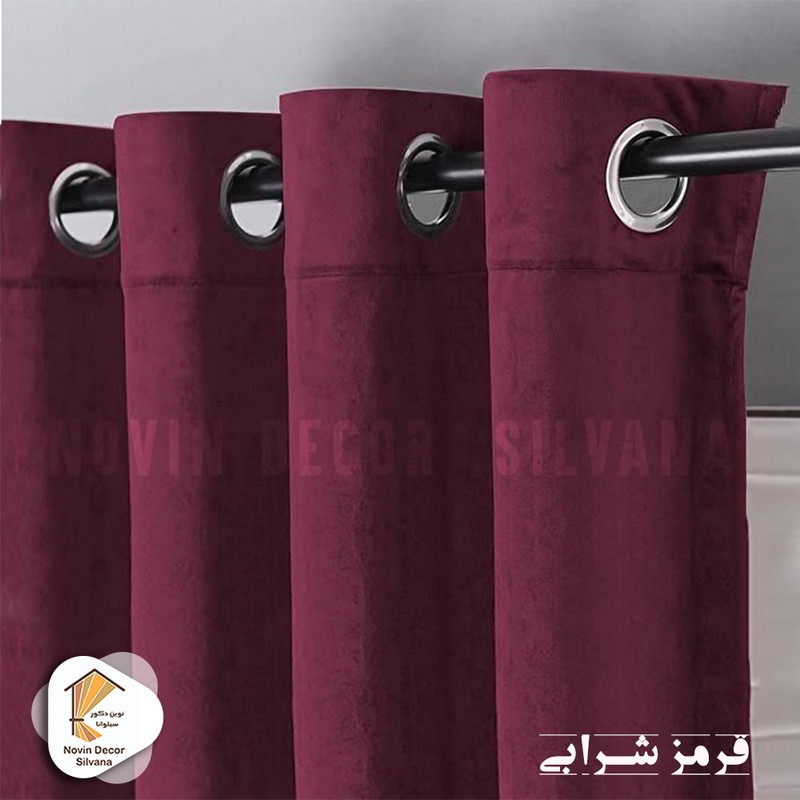 پرده نوین دکور سیلوانا مدل مخمل کالیفرنیا 28 سایز 280x140 سانتیمتر
