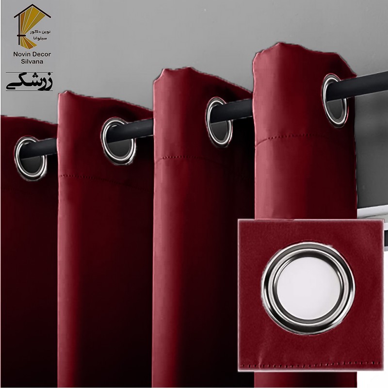 پرده نوین دکور سیلوانا مدل لاکچری 180 _ 1 سایز 180x140 سانتیمتر