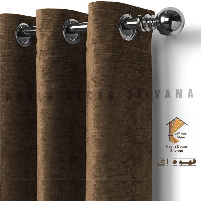 پرده نوین دکور سیلوانا مدل مخمل شانل 280 سایز 280x280 سانتیمتر