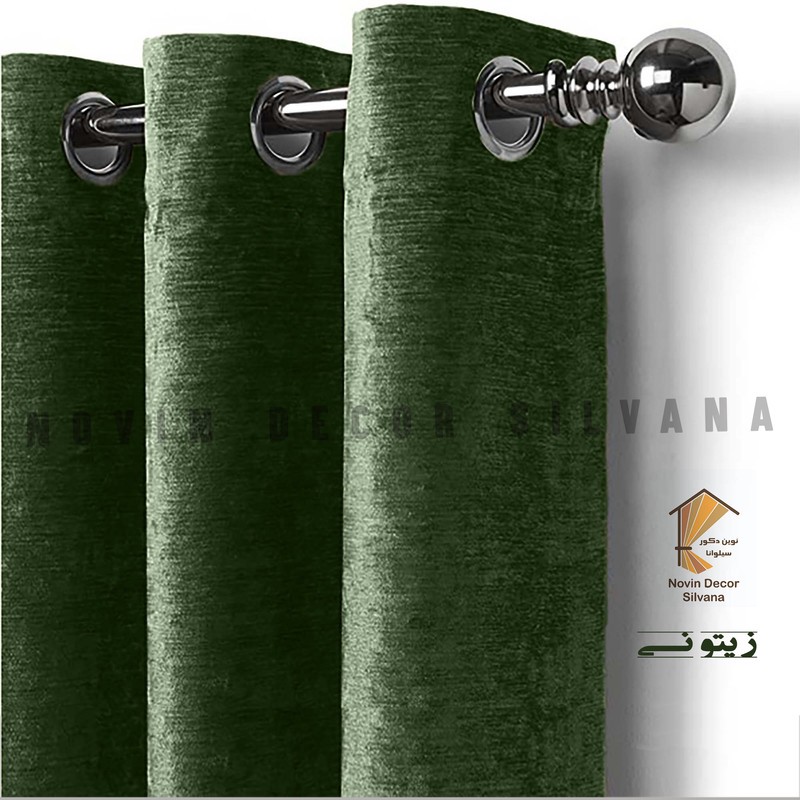 پرده نوین دکور سیلوانا مدل مخمل شانل 1 _ 180 سایز 180x140 سانتیمتر