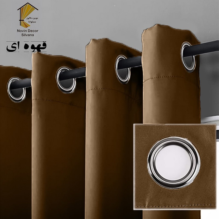 پرده نوین دکور سیلوانا مدل لاکچری 180 سایز 180 140 سانتی متر
