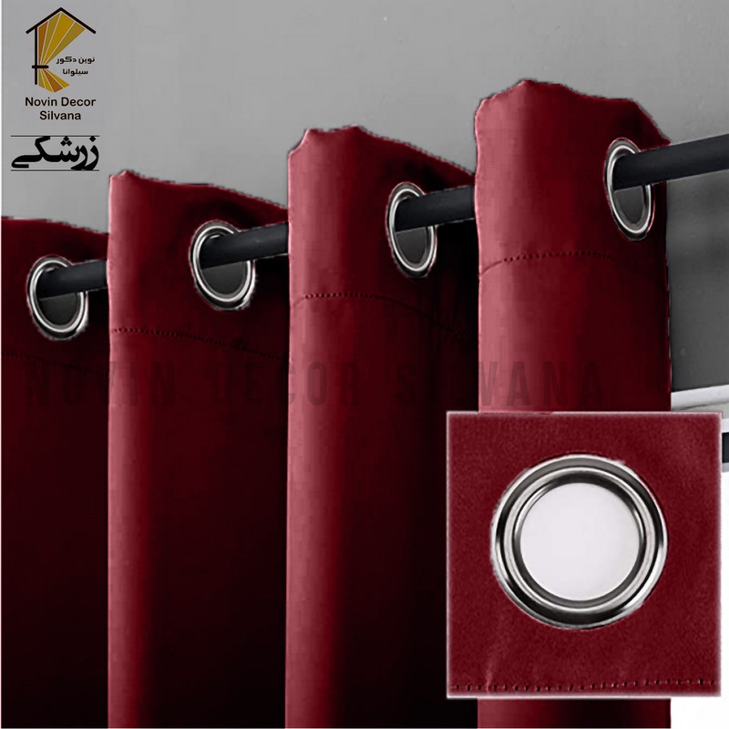 پرده پانچ نوین دکور سیلوانا مدل کتان سایز 200 280 سانتیمتر