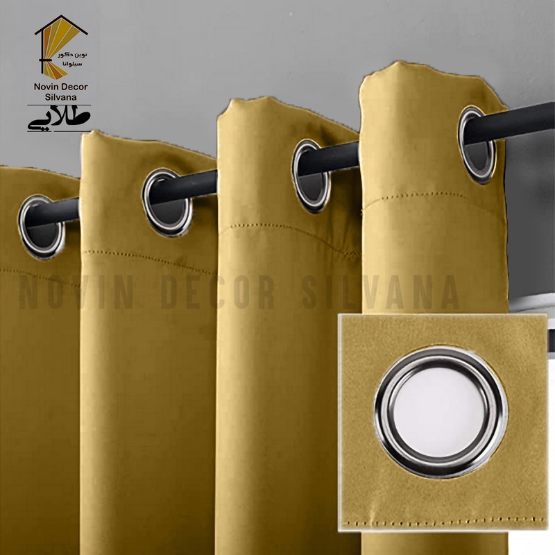 پرده پانچ نوین دکور سیلوانا مدل کتان سایز 200 280 سانتیمتر