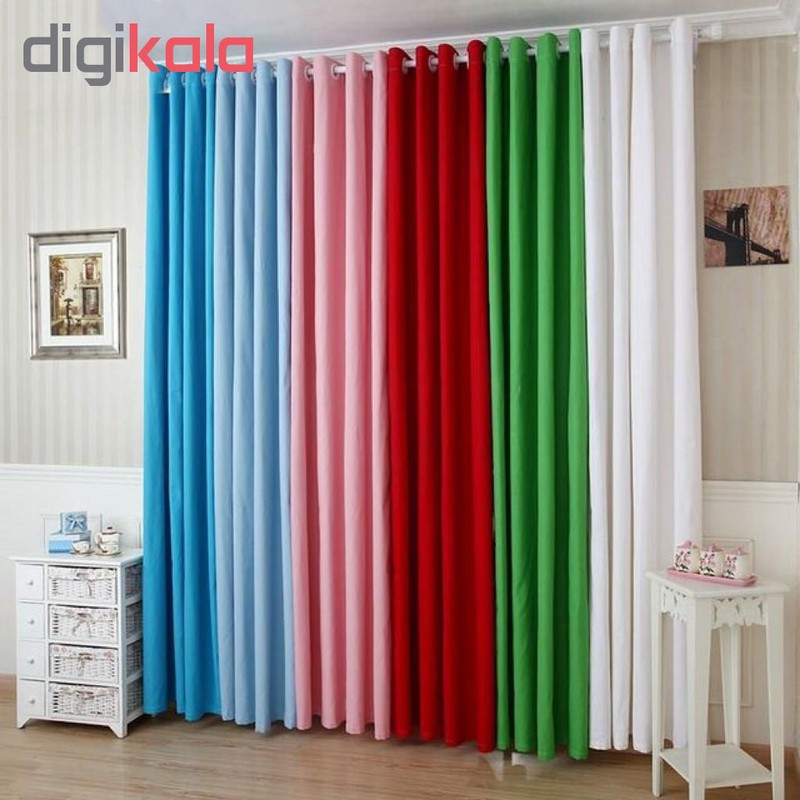 پرده نوین دکور سیاناو مدل ND1001 سایز 140x280 سانتیمتر