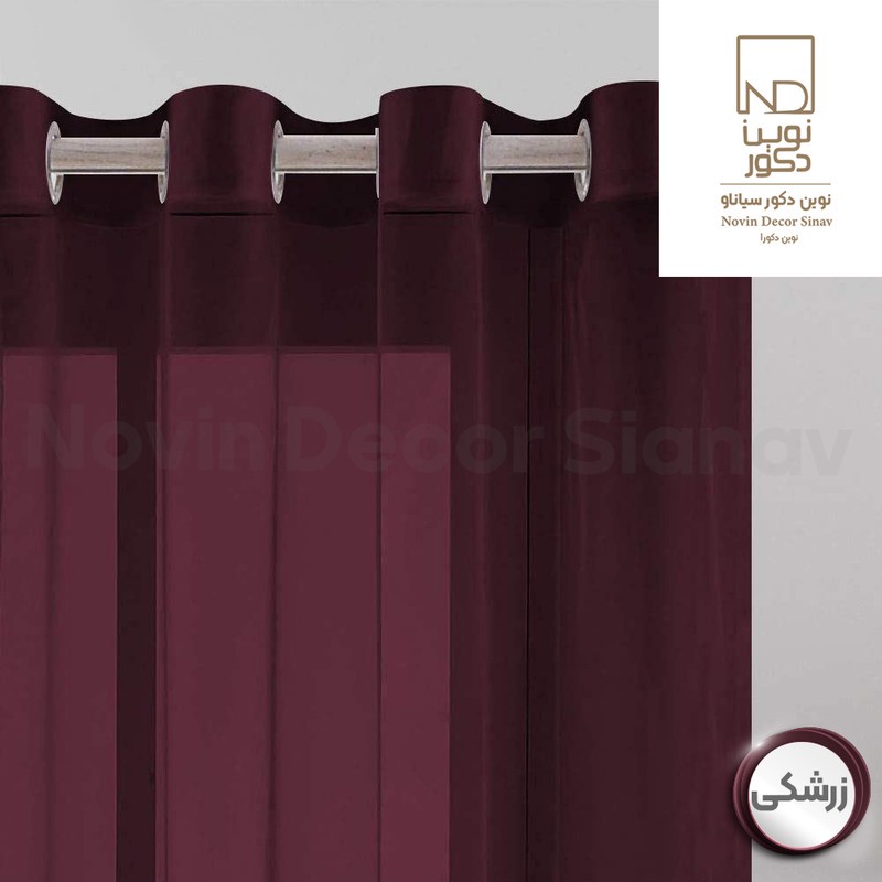 پرده نوین دکور سیاناو مدل حریر کد pb105 سایز 280x140 سانتیمتر