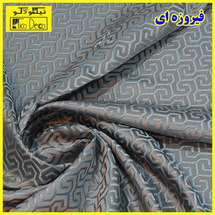 پرده پانچ تیکو دکو مدل ساتن ژاکارت طرحدار ابریشم بافت دار سایز 280x140 سانتیمتر