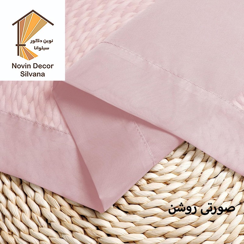 پرده نوین دکور سیلوانا مدل حریر ساده Silvana280 سایز 280 140 سانتی متر