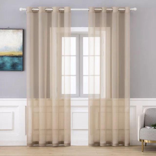 پرده پانچ مدل حریر ساده سایز 140x270 سانتی متر