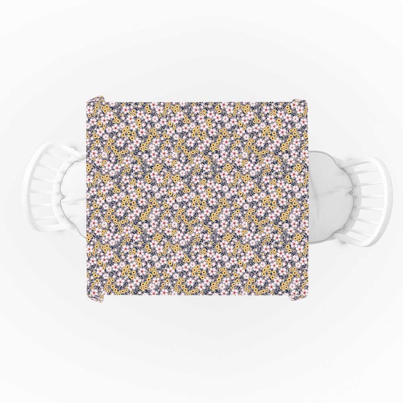 رومیزی مدل گلدار مربعی کد F2RO1058