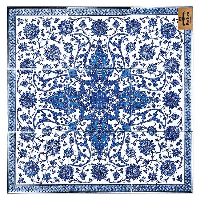 رومیزی رومیزی باز طرح مربع مدل سنتی مدرن کد 11078