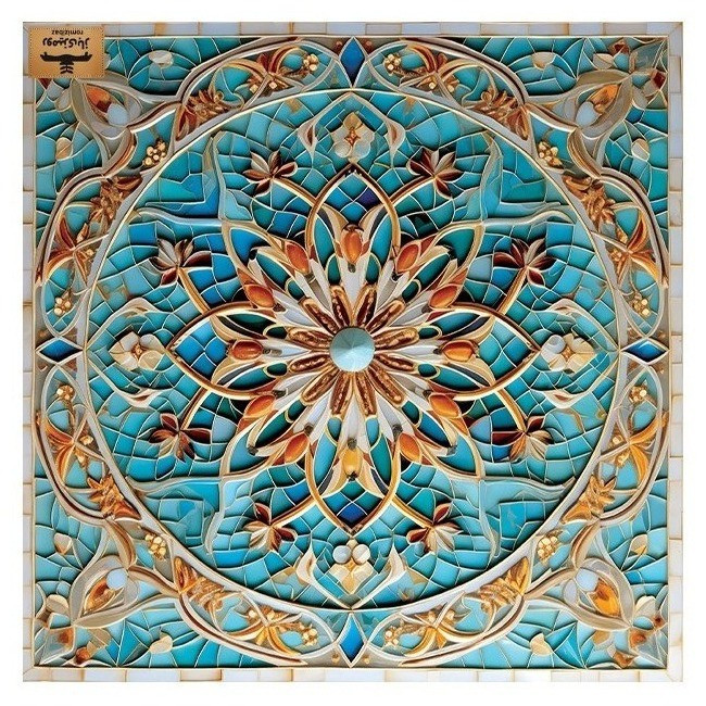 رومیزی رومیزی باز طرح مربع مدل سنتی مدرن کد 11080