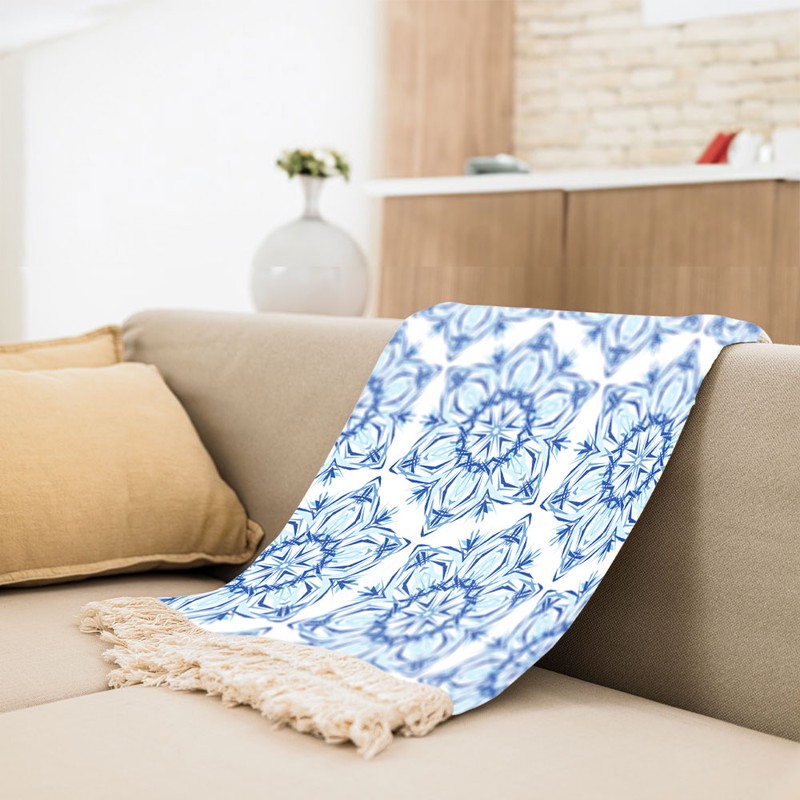 شال مبل مدل سنتی کد f2sh1059 سایز 180x100 سانتی متر