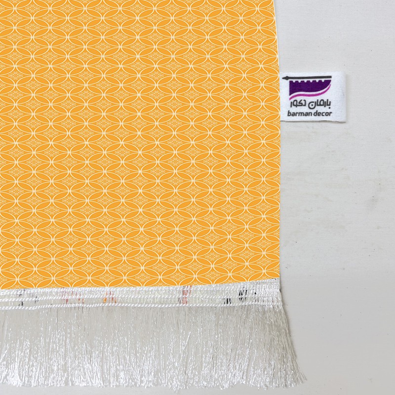 شال مبل بارمان دکور طرح دایره ای کد 64 سایز 98x180 سانتی متر