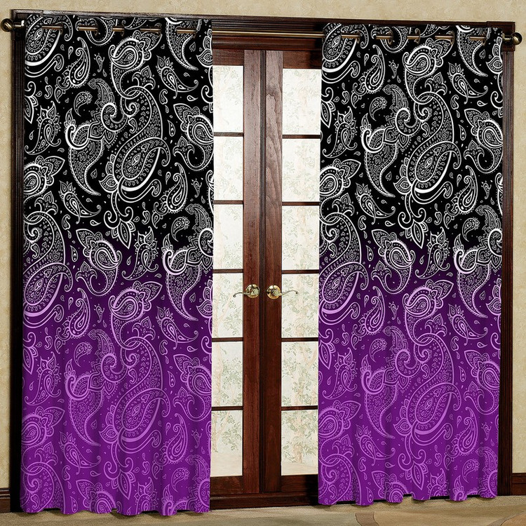 پرده مدل مخمل پانچی کد 4302 سایز 140x280 سانتی متر