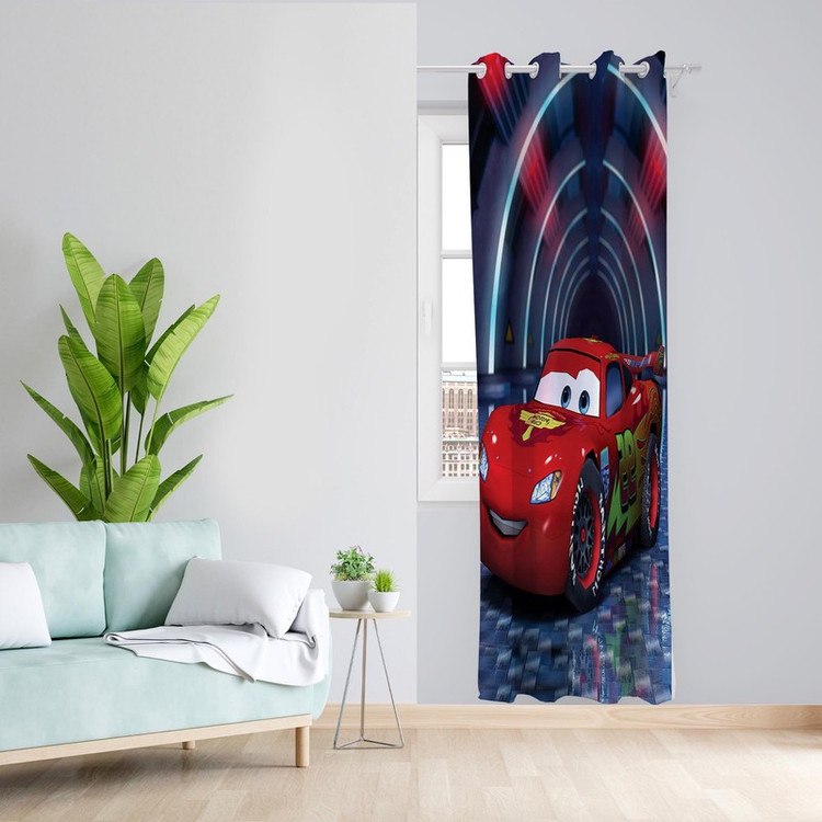 پرده طرح مکویین مدل مخمل پانچی کد 1202 سایز 140x200 سانتی متر