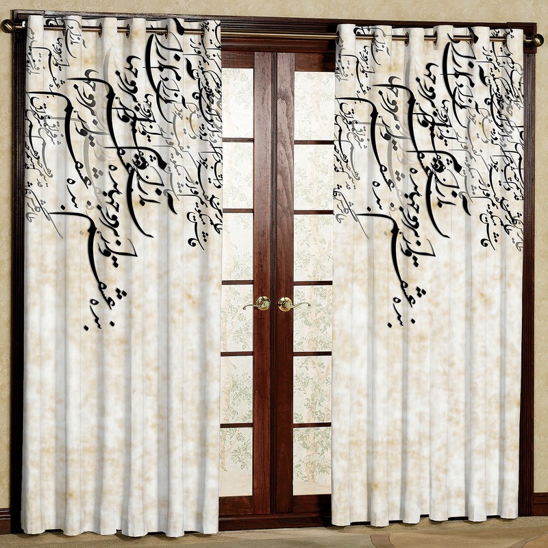 پرده مدل شعر مخمل پانچی کد 4272 سایز 200x140 سانتی متر