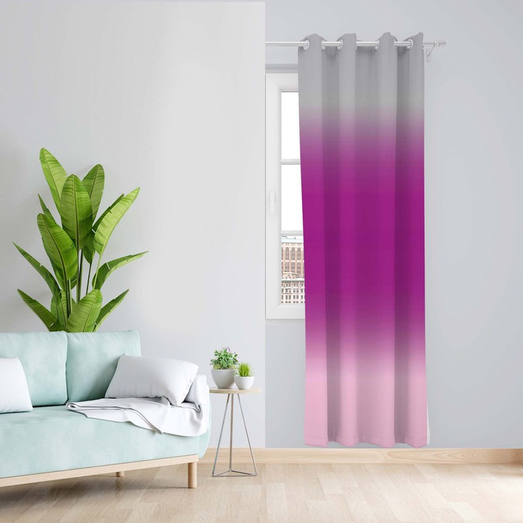 پرده طرح آبرنگی مدل مخمل پانچی کد 1519 z سایز 140x200 سانتی متر
