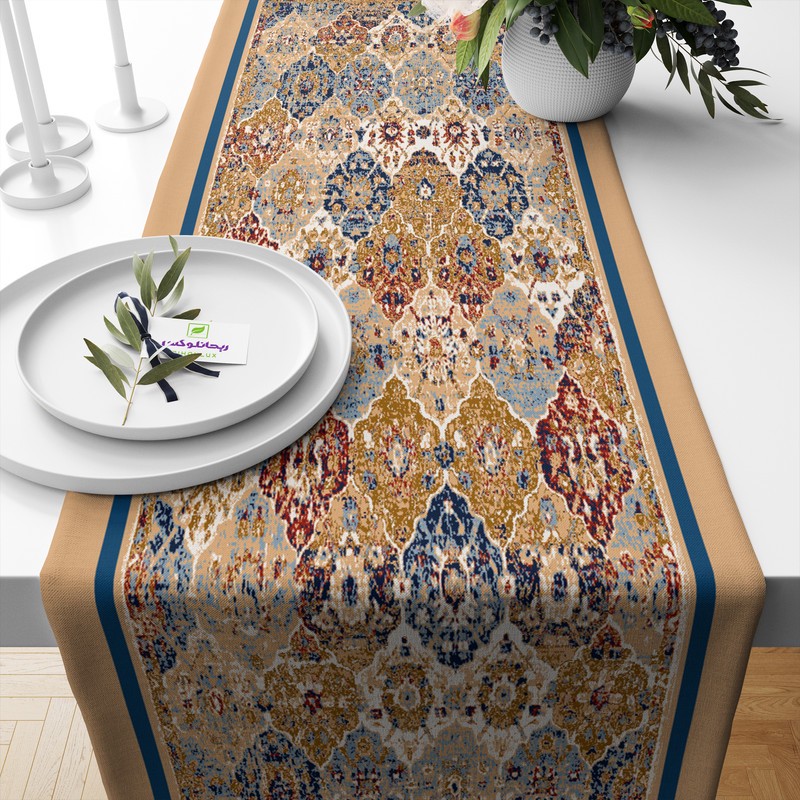 رانر ریحانلوکس مدل طرحدار کد RH121 سایز 143x43 سانتیمتر