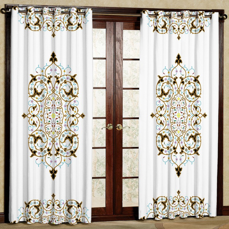 پرده مدل مخمل پانچی کد 4010T2 سایز 200x140 سانتی متر
