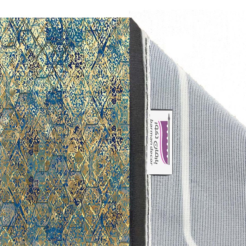 پرده بارمان دکور طرح نستعلیق مدل هازان پانچی کد 5471 W سایز 140x280 سانتی متر