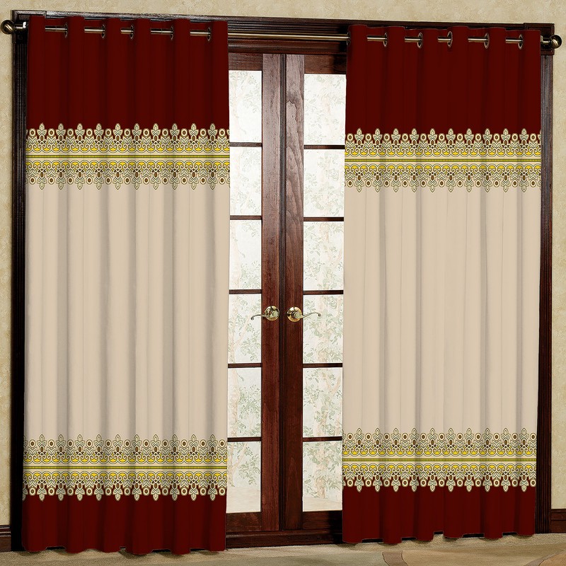 پرده مدل مخمل پانچی کد 4664T2 سایز 200x140 سانتی متر