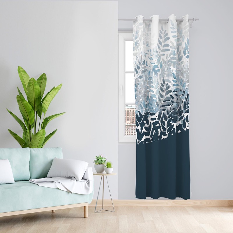 پرده مدل برگ مخمل پانچی کد 1053 سایز 140x200 سانتی متر