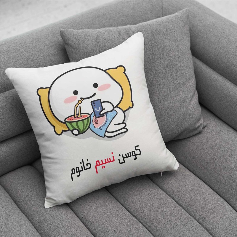 کوسن پاد آفرین مدل فانتزی اسم شخصی طرح دخترانه اسم نسیم کد 01405