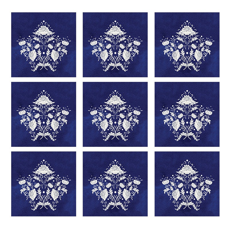 رومیزی مدل مخمل کد M00205 بسته 9 عددی
