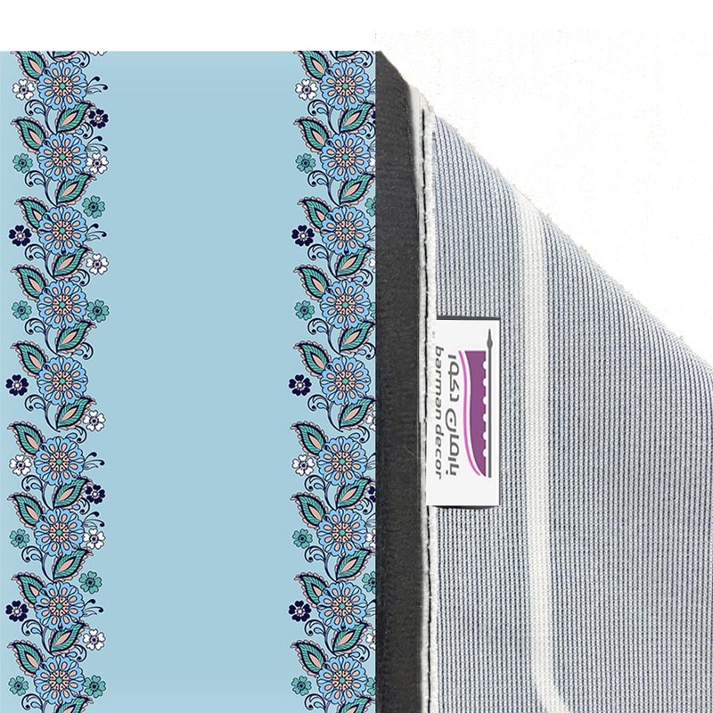 پرده بارمان دکور طرح گل مدل هازان پانچی کد a1290 W سایز 140x280 سانتی متر