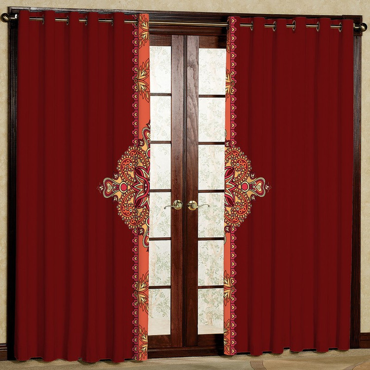 پرده مدل مخمل پانچی کد 194 سایز 140x280 سانتی متر