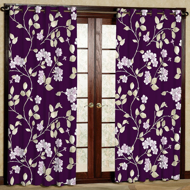 پرده مدل شکوفه کد 1102 سایز 140x200 سانتی متر