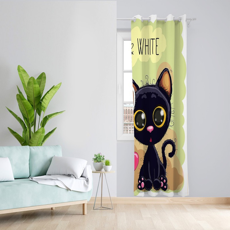 پرده طرح کودک مدل مخمل پانچی کد 2054a z سایز 140x200 سانتی متر