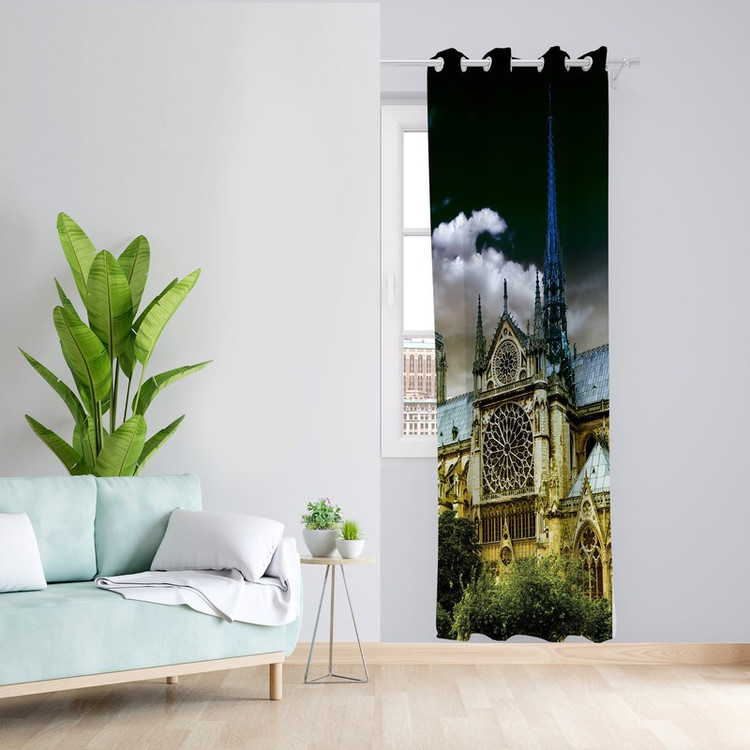 پرده طرح برج مدل مخمل پانچی کد 1805 z سایز 140x200 سانتی متر